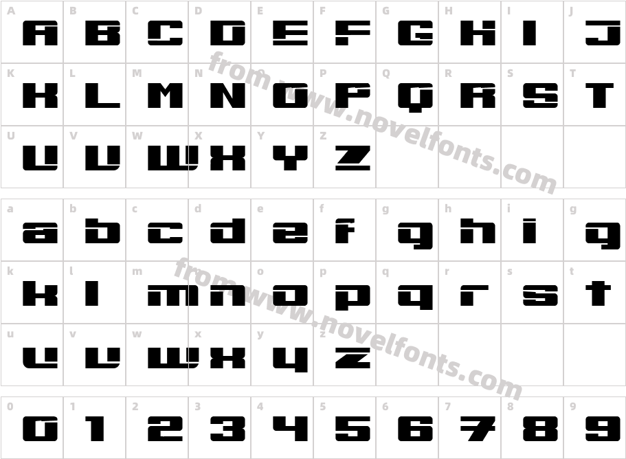 Bouleverser RegularCharacter Map