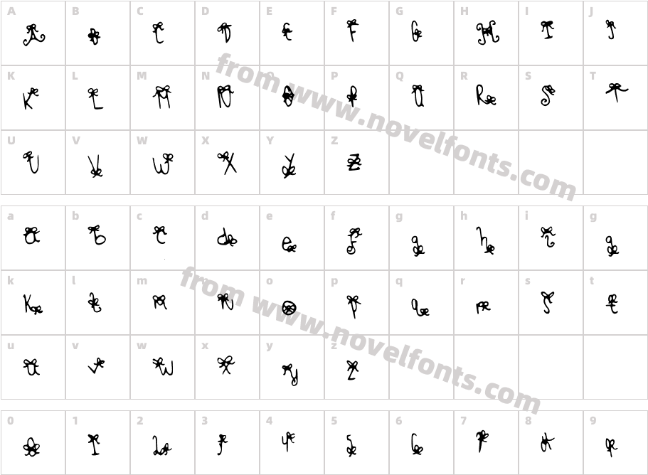 BowBowBlackSheepCharacter Map