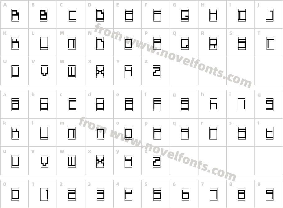 Box TopCharacter Map