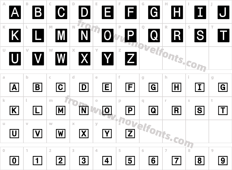 Boxed InCharacter Map