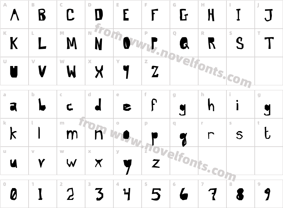 Brand New Day (Midnight)Character Map