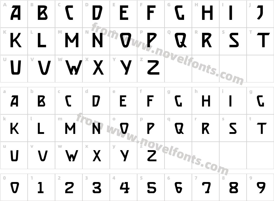 BrassettCharacter Map