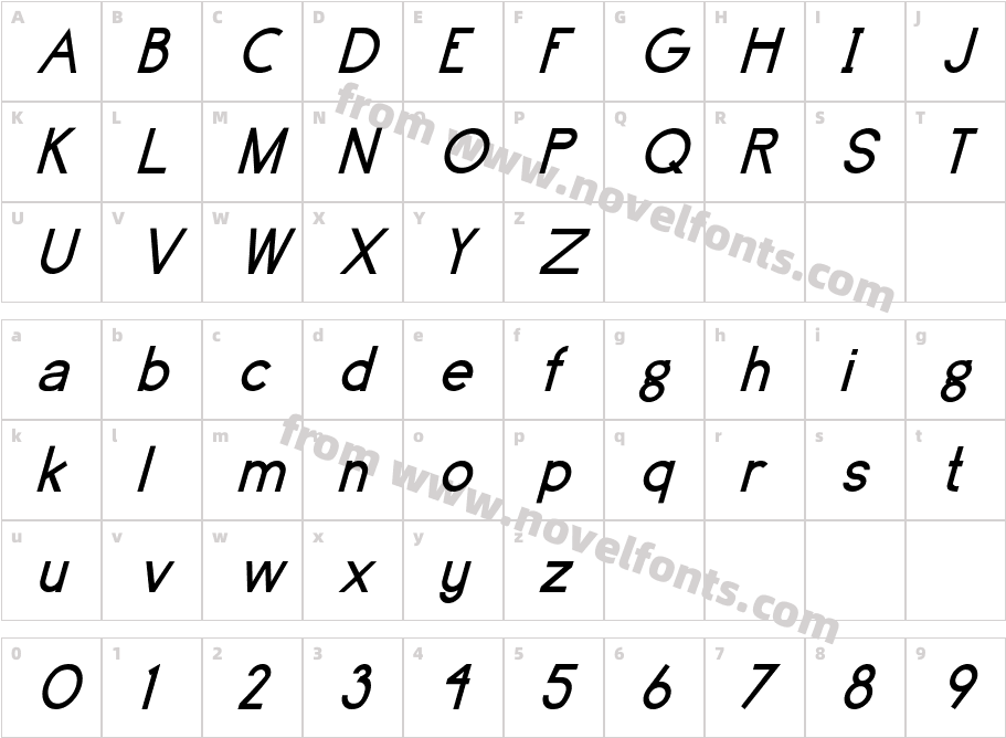 Brassfield-ItalCharacter Map