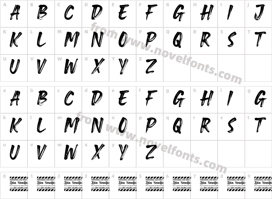 Brave Gates Personal useCharacter Map