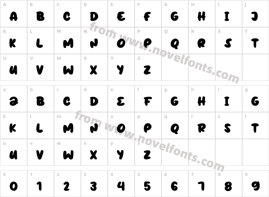 BreakSnoozeCharacter Map