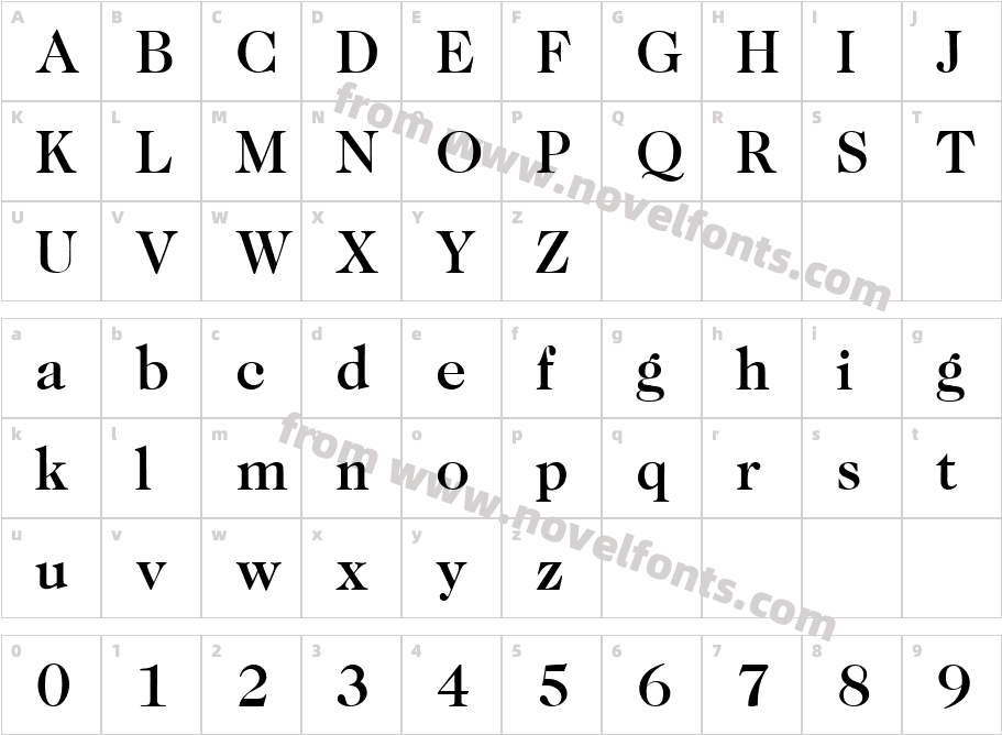 Caslon335Medium-RegularCharacter Map