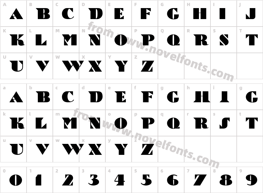 Bric-a-Braque NFCharacter Map