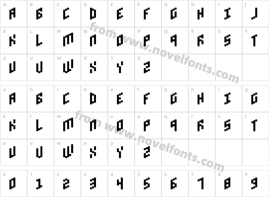 Brick Bold RegularCharacter Map