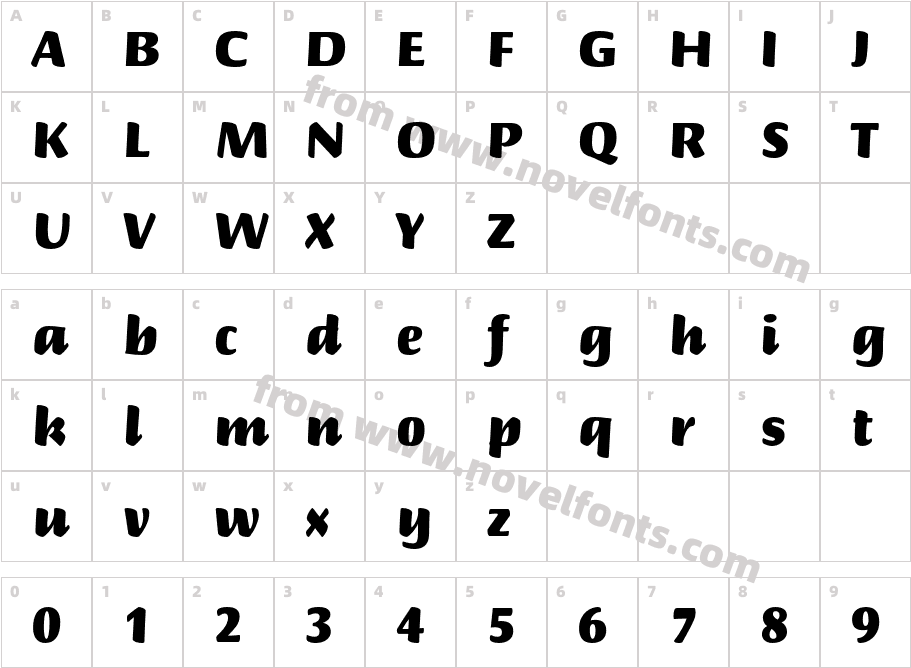 BriemScriptStd-UltraCharacter Map