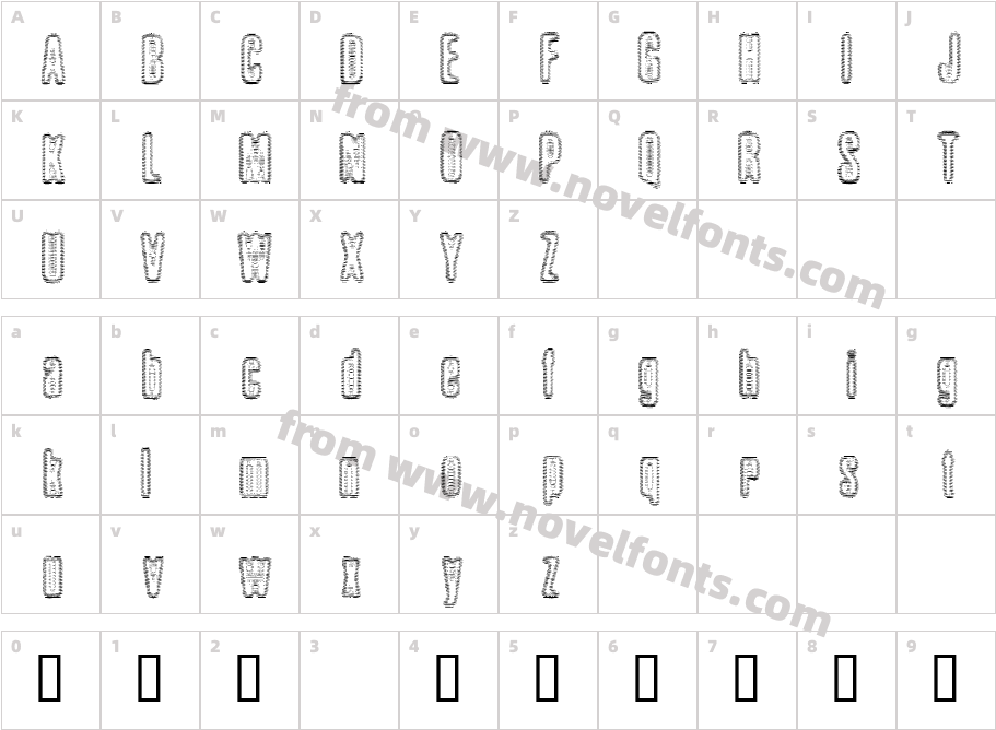 BrilloCharacter Map