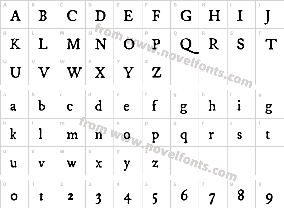 BroadsheetCharacter Map