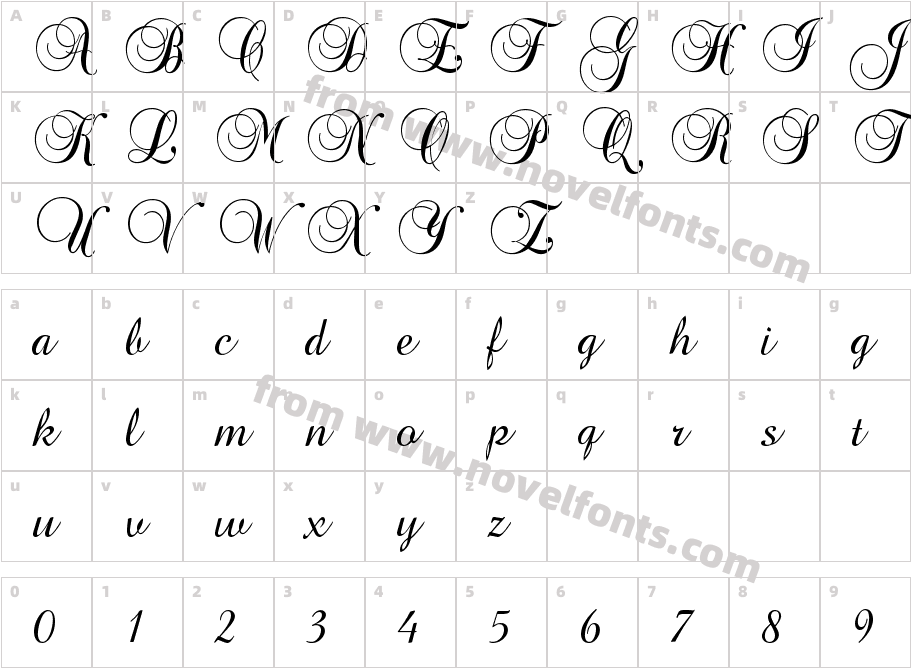 Brock ScriptCharacter Map