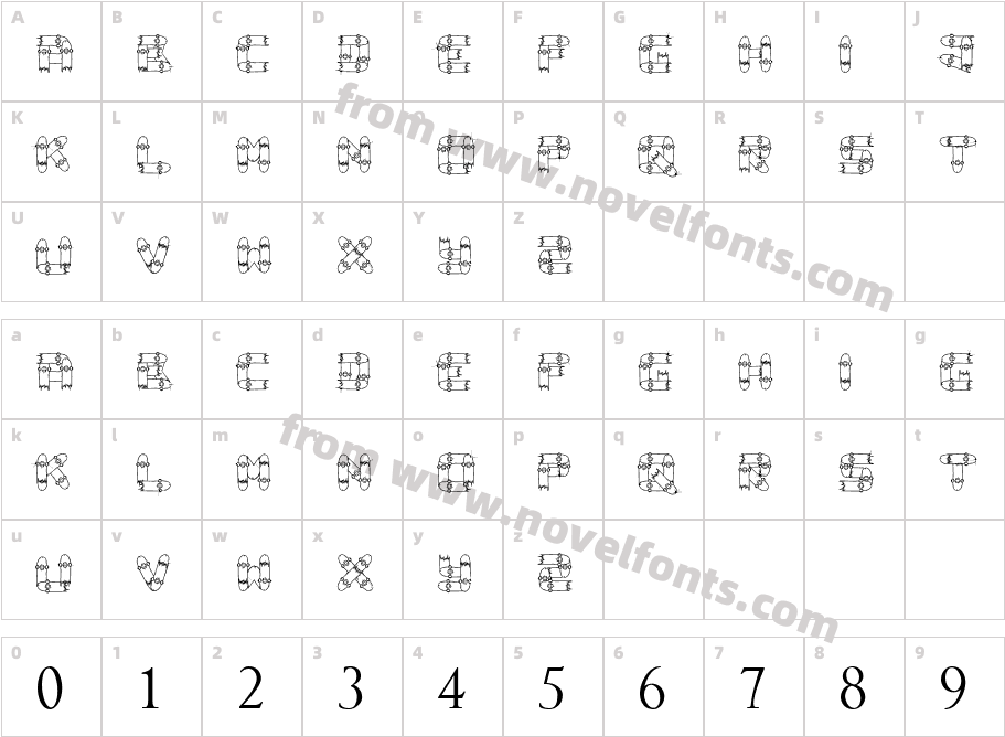 Broken Skate deckCharacter Map