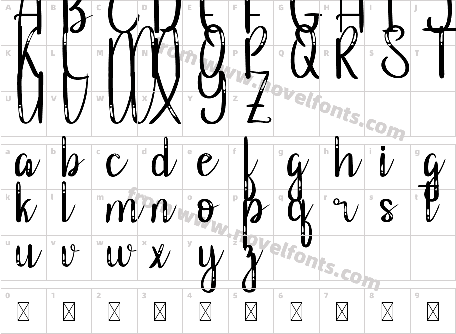 BrookfieldDemoRegularCharacter Map