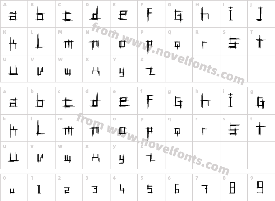 Bruised TenCharacter Map