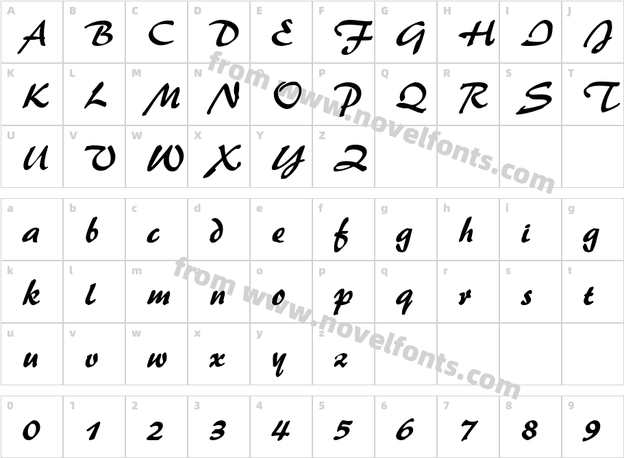 Brush FlashCharacter Map