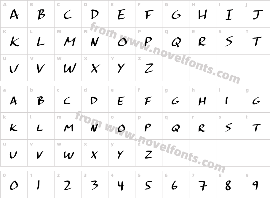 Brushmark.Character Map