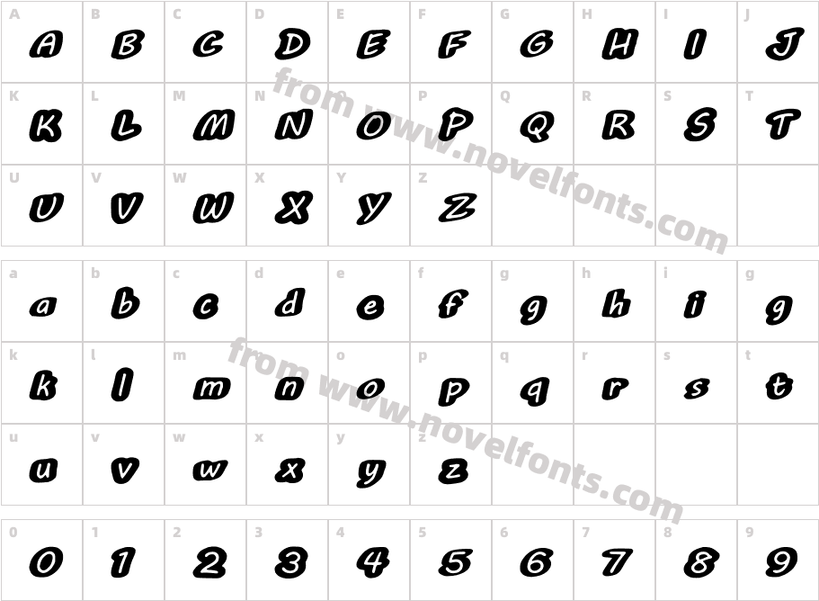 BubleMubleCharacter Map