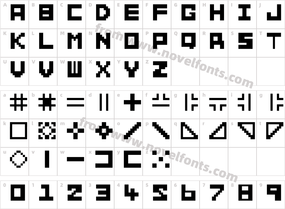 Builder1Character Map