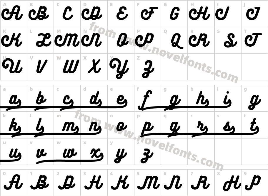 BukhariScript AlternatesCharacter Map