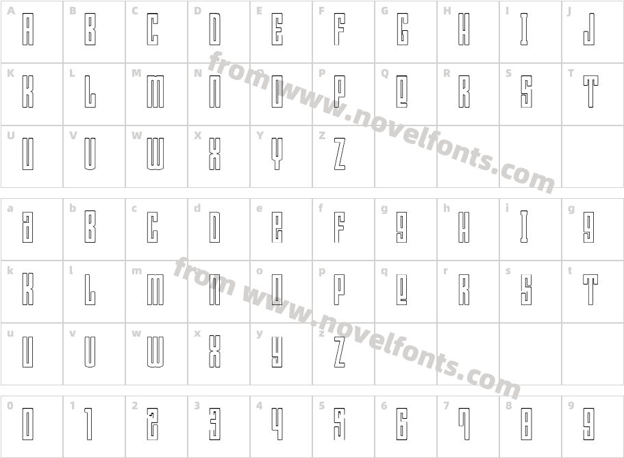 Bumpers 03 outline RegularCharacter Map