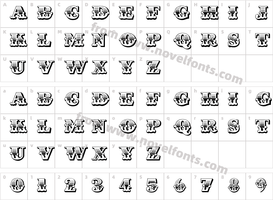 Cast IronCharacter Map