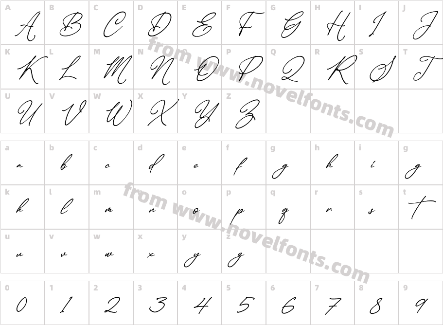 Casterdam Belatica ItalicCharacter Map