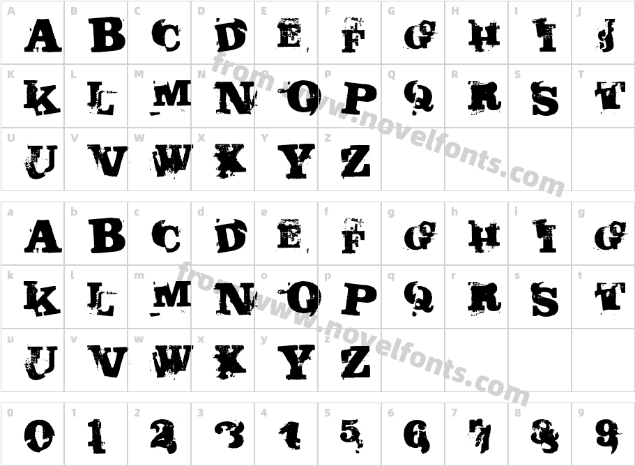 BurlapCharacter Map