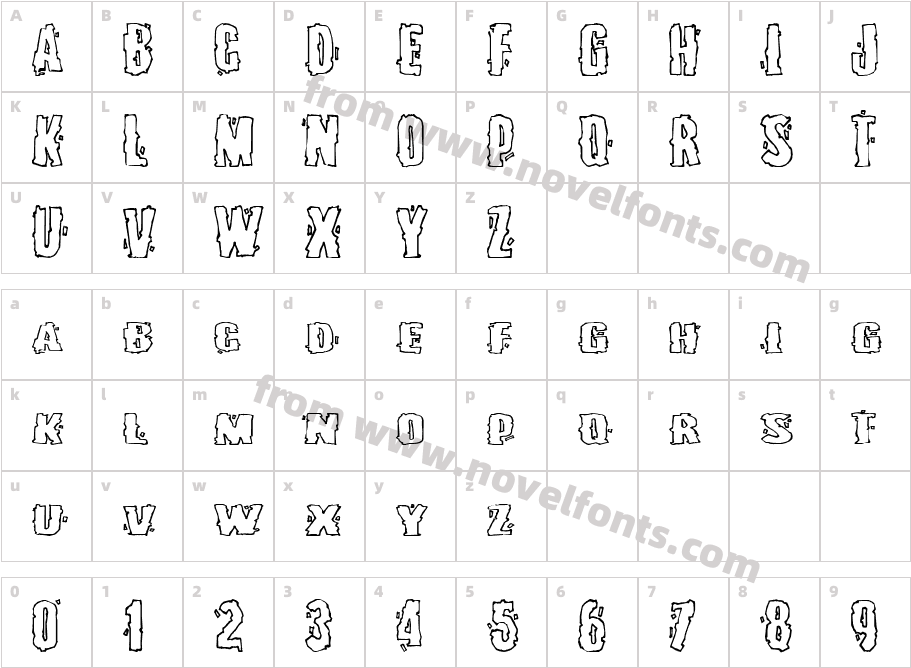 BurlesqueCharacter Map