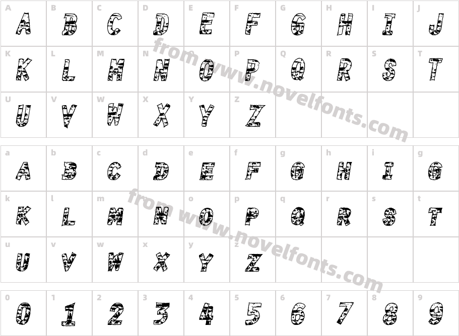 BurnTimeCharacter Map