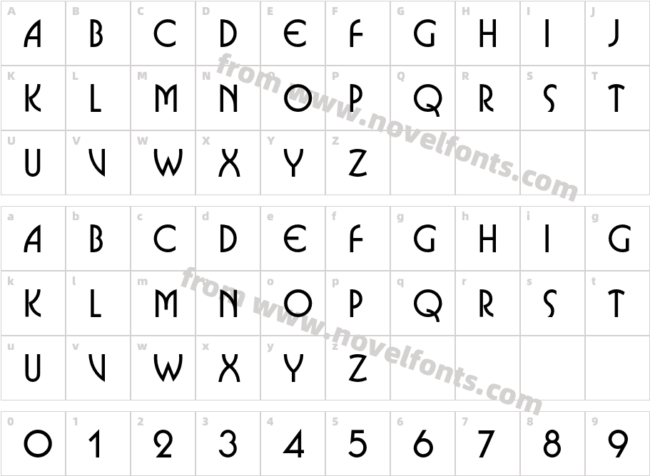 BusoramaITCStd-BoldCharacter Map