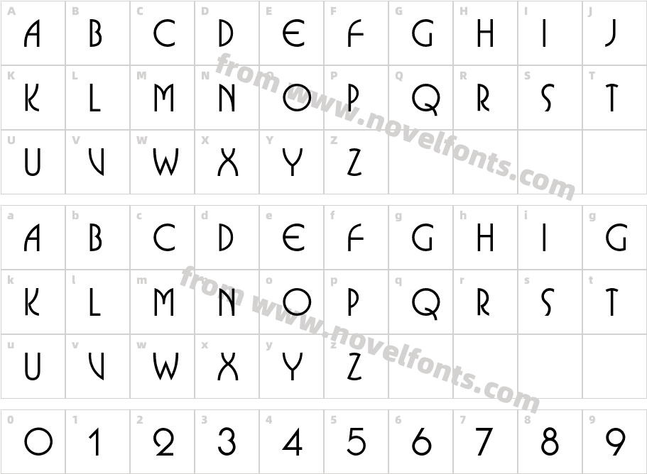 BusoramaITCStd-MediumCharacter Map