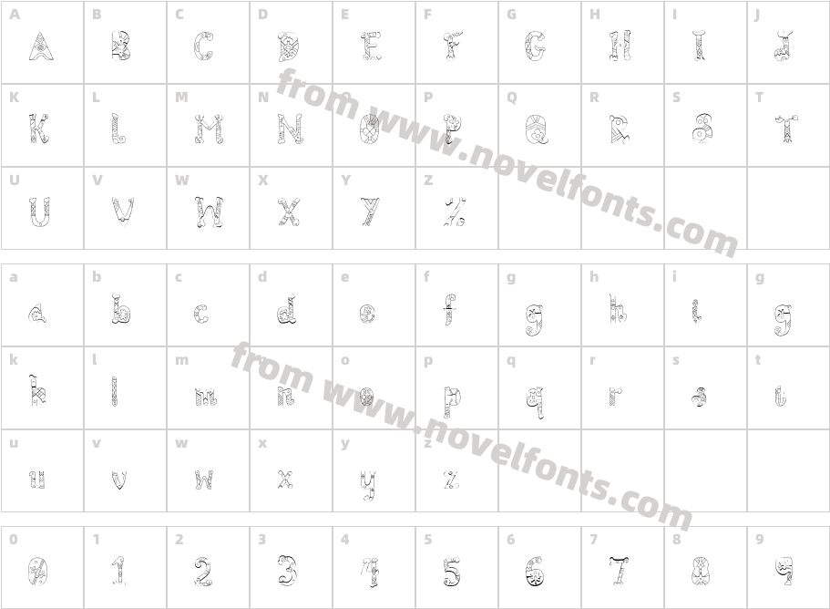 Byron DazeCharacter Map