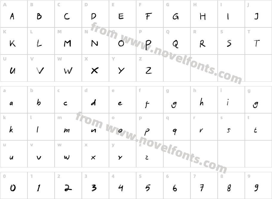 CALOK RegularCharacter Map