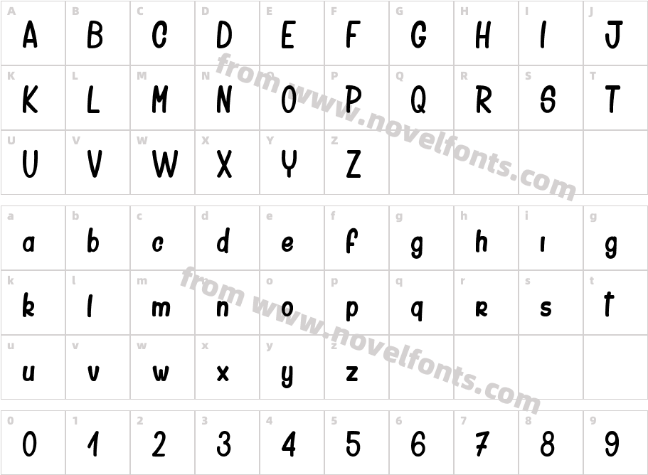 CAMELTOE kalypseCharacter Map