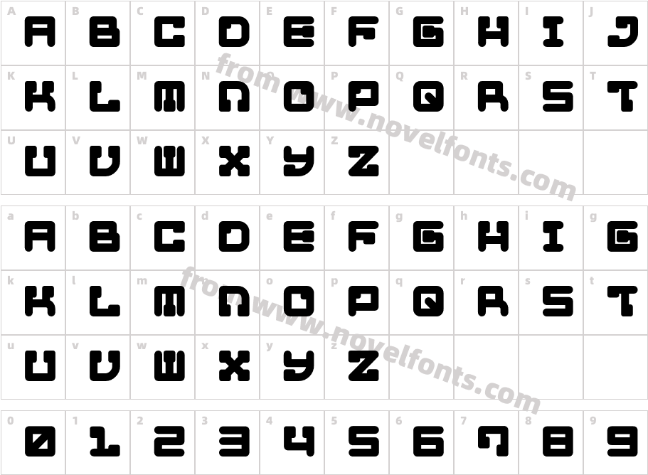 CANDY-EGCharacter Map