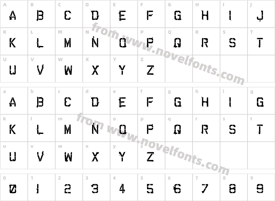 CARTAZCharacter Map