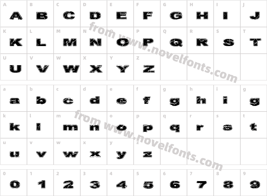 CF Cracked Stone RegularCharacter Map