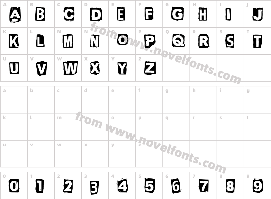 CF Green Corn RegularCharacter Map