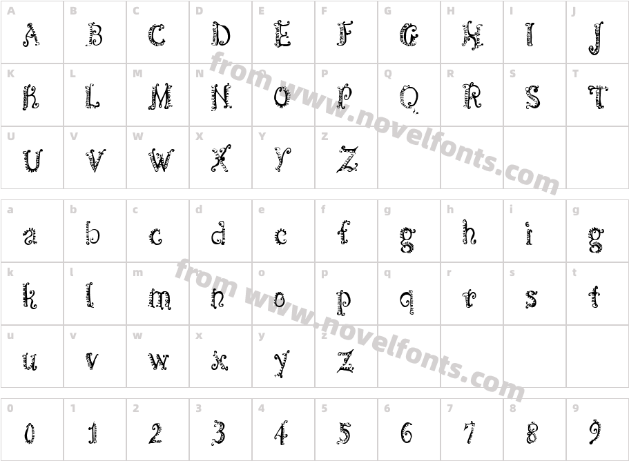 CF Spirality RegularCharacter Map