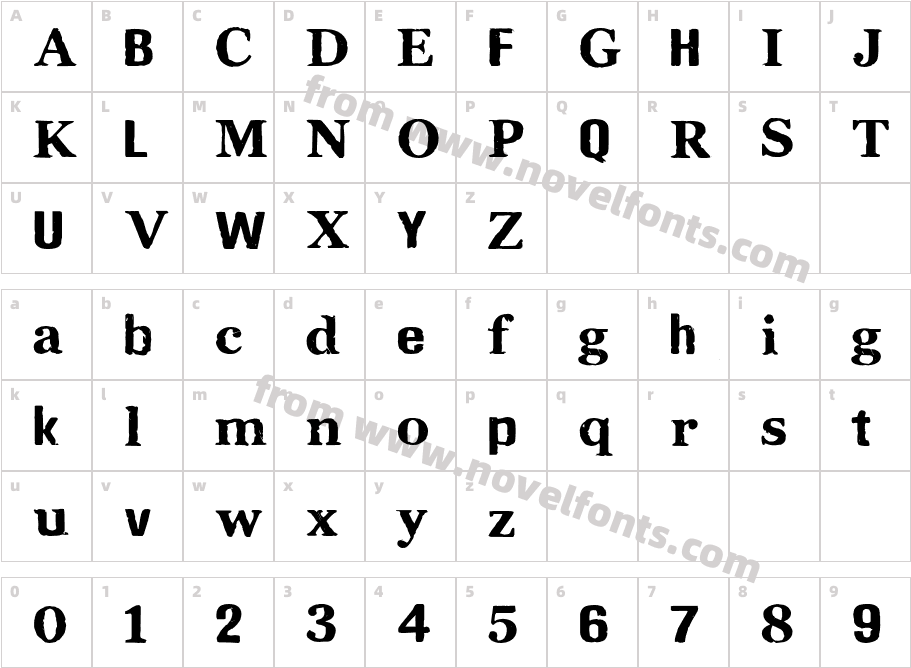 CFMilleniumPERSONAL-RegularCharacter Map