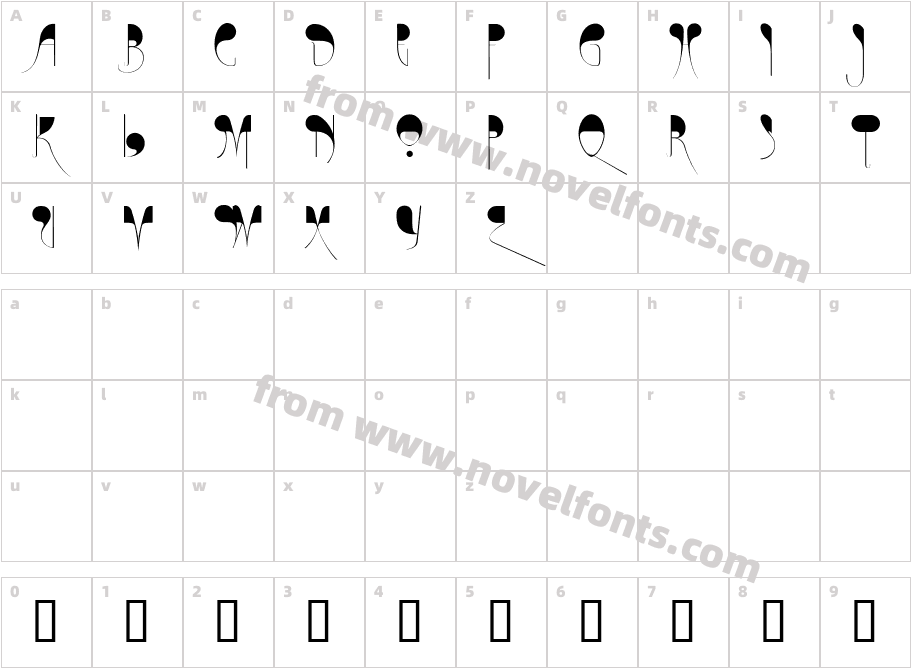 CHASE ZEN PARISCharacter Map