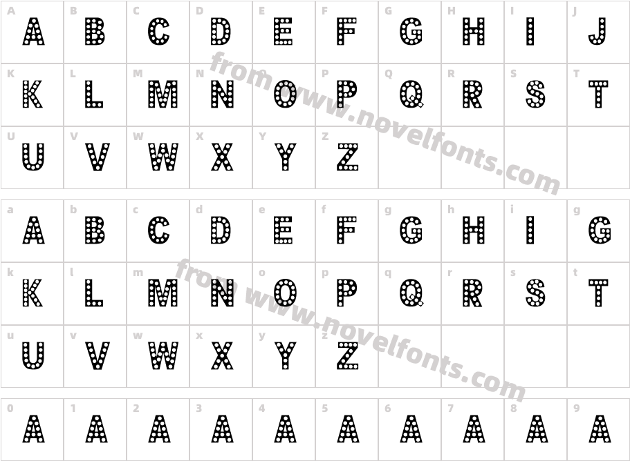 CHEERFUL PARTYCharacter Map