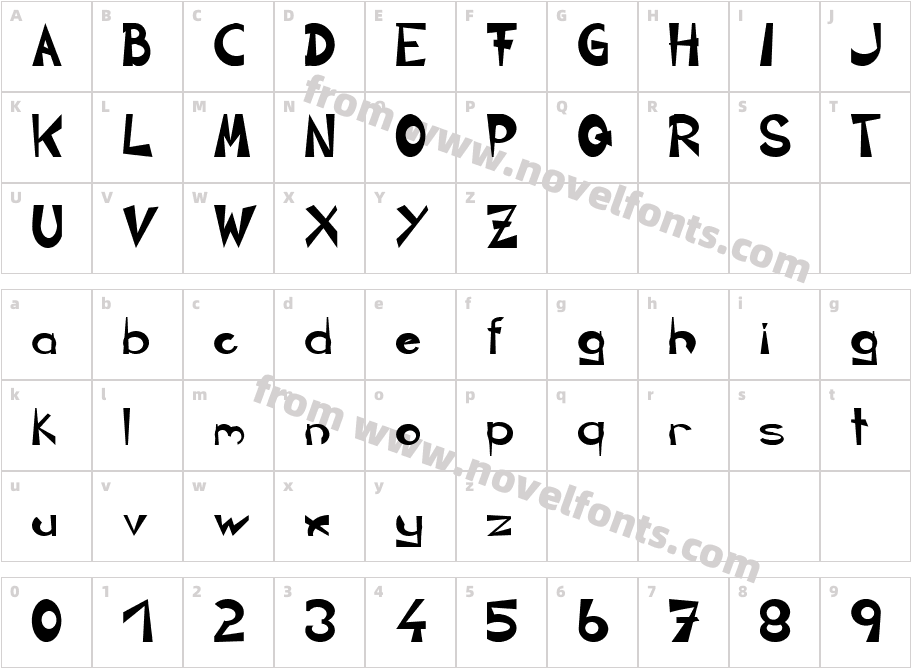 CIRCLINECharacter Map