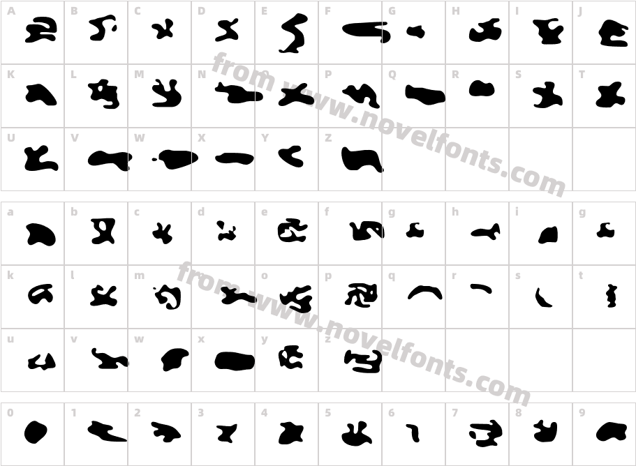 CISF Camouflage Kit StencilCharacter Map