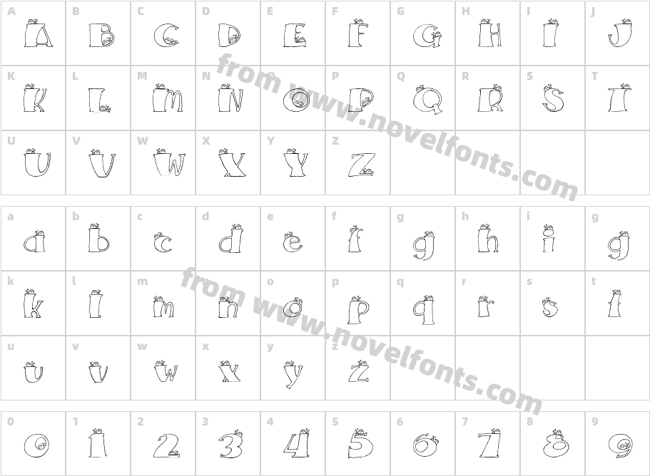 CK Baby BugCharacter Map