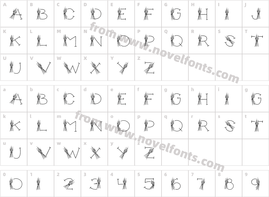 CK BouquetCharacter Map