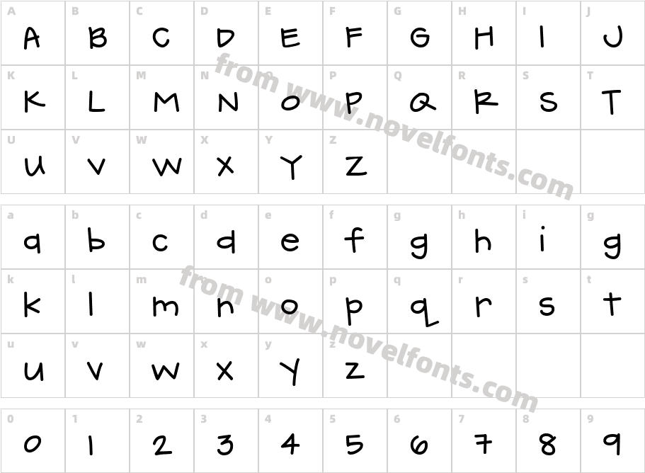 CK HandprintCharacter Map