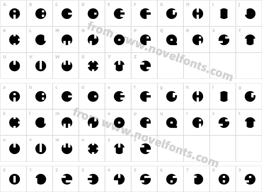 Catharsis CircularCharacter Map