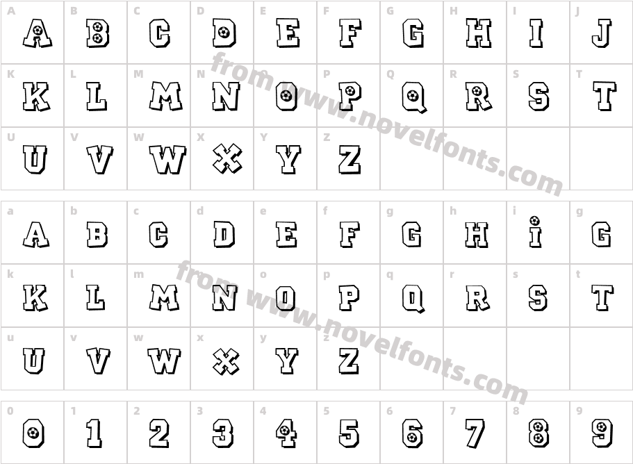 CK Sports SoccerCharacter Map